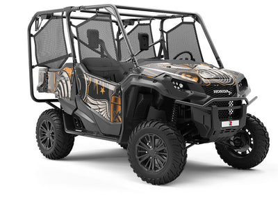 Straight Letter Graffiti Utility Vehicle Vinyl Wrap