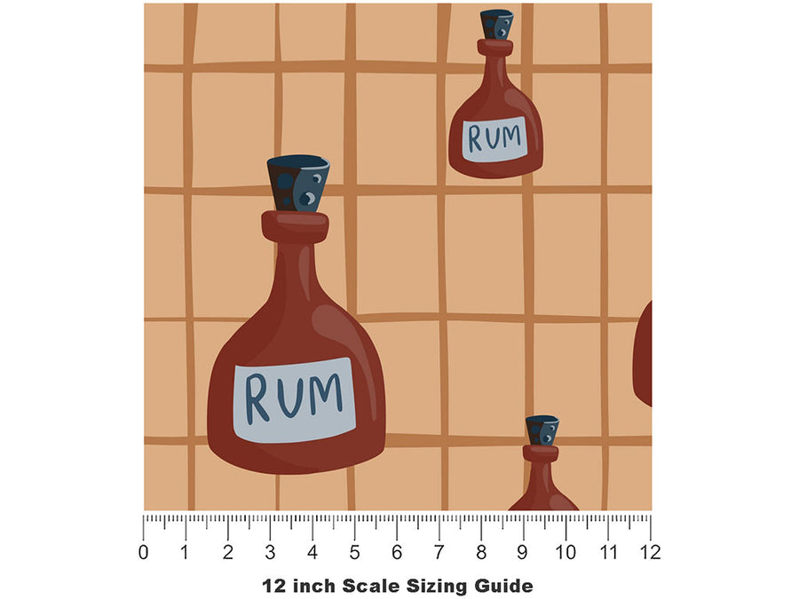 Straight Up Alcohol Vinyl Film Pattern Size 12 inch Scale~Rwraps Straight Up Alcohol Sizing Chart~2