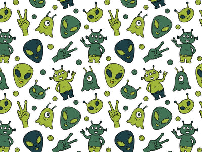 Strange Visitors Science Fiction Vinyl Wrap Pattern~Rwraps Series 914 Digitally Printed Vinyl Wrap~0