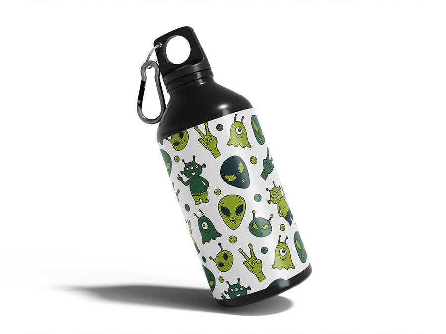 strange visitors science fiction Water Bottle DIY Stickers