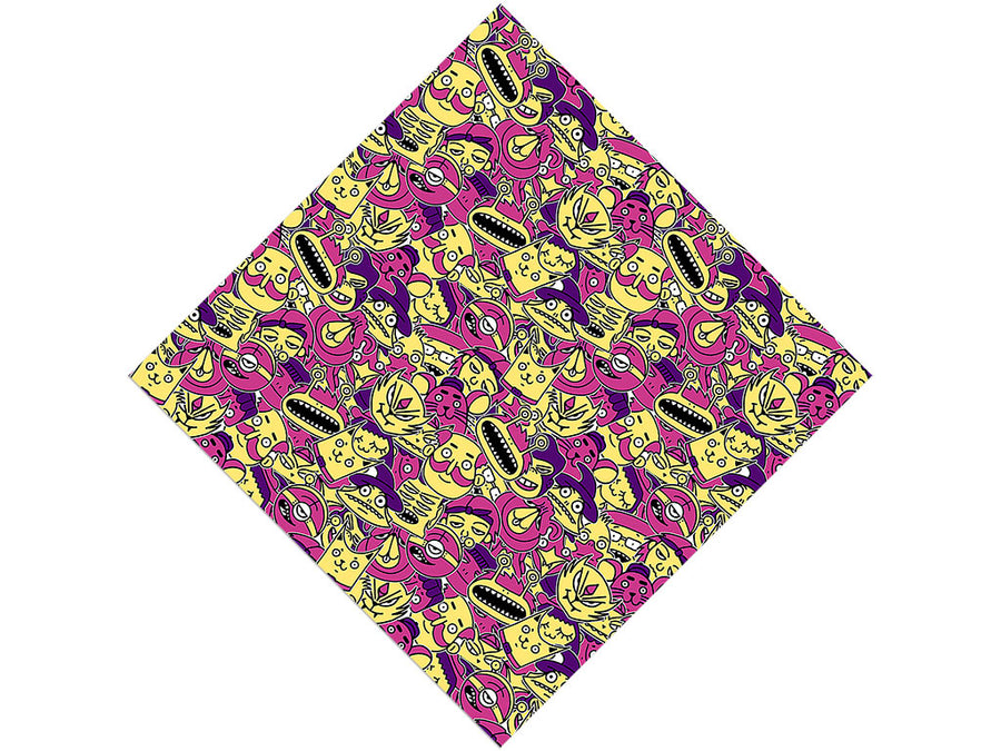 Strange Visitors Sticker Bomb Vinyl Wrap Pattern