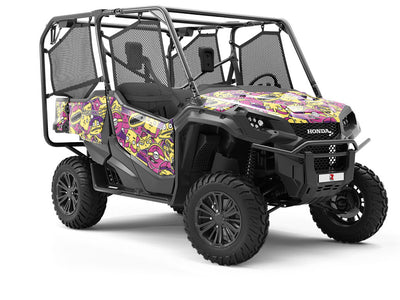 Strange Visitors Sticker Bomb Utility Vehicle Vinyl Wrap