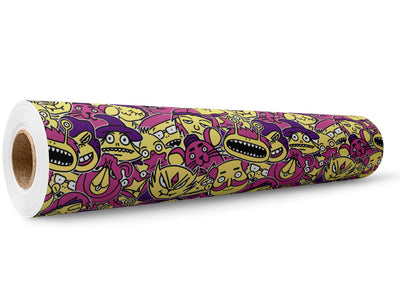Strange Visitors Sticker Bomb Wrap Film Wholesale Roll~Rwraps Series 914 Digitally Printed Vinyl Roll~5