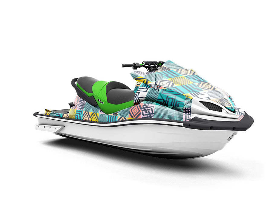 Stranger Than Mosaic Jet Ski Vinyl Customized Wrap