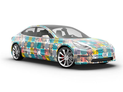 Stranger Than Mosaic Vehicle Vinyl Wrap