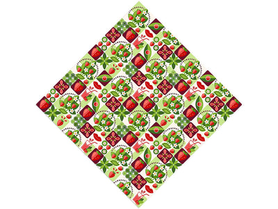 Strawberry Jam Mosaic Vinyl Wrap Pattern