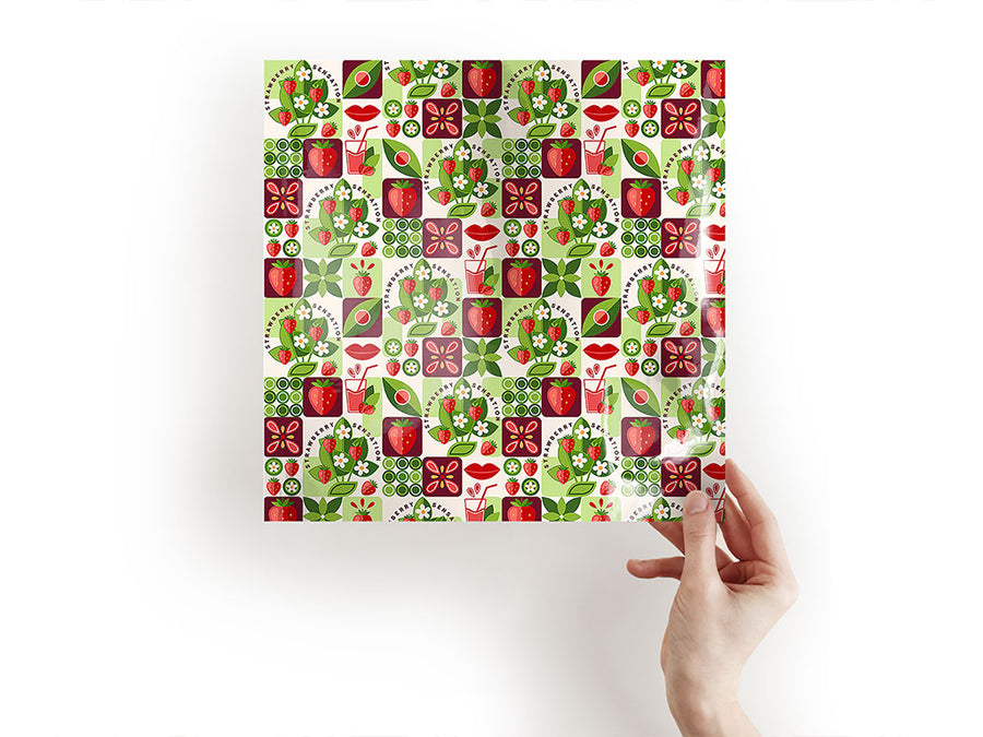 strawberry jam mosaic Craft Sheets