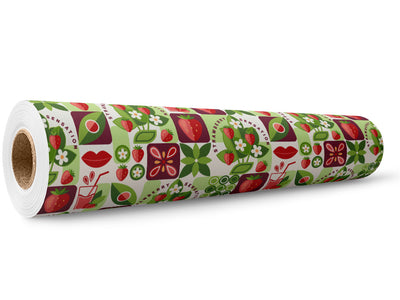 Strawberry Jam Mosaic Wrap Film Wholesale Roll~Rwraps Series 914 Digitally Printed Vinyl Roll~5