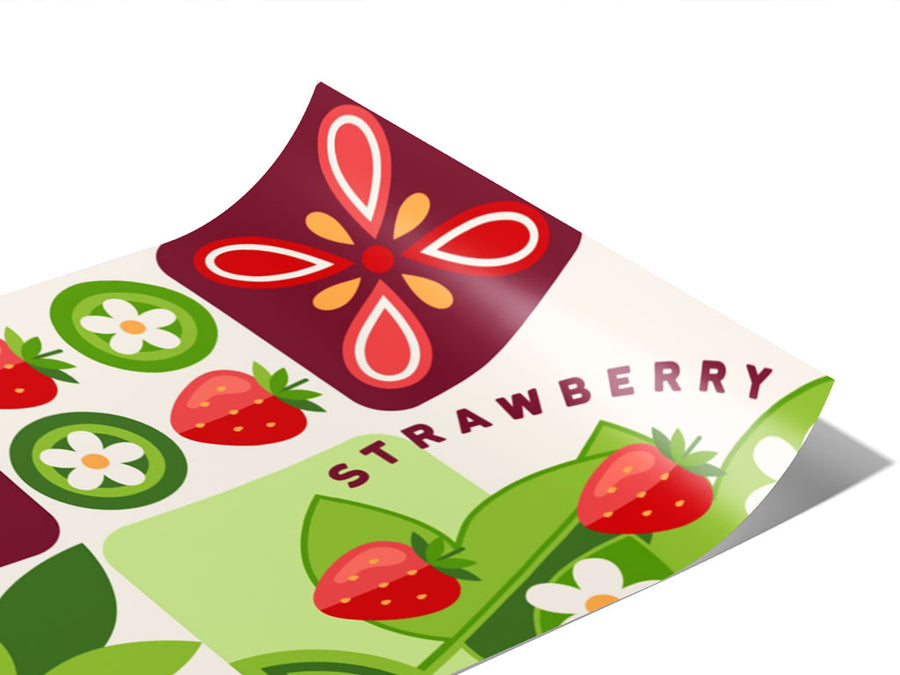 Strawberry Jam Mosaic Vinyl Wraps~Rwraps Series 914 Digitally Printed Vinyl Wrap~0