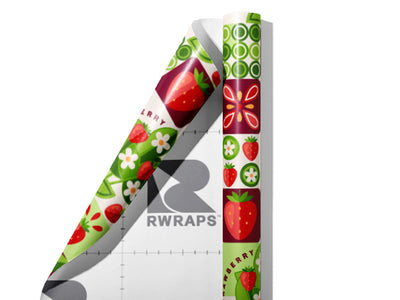 Strawberry Jam Mosaic Wrap Film Sheets~Rwraps Series 914 Strawberry Jam Mosaic Scrolled Sheet~3