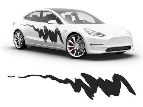 Streaks Body Graphic~Full Side Auto Decal Kit~0