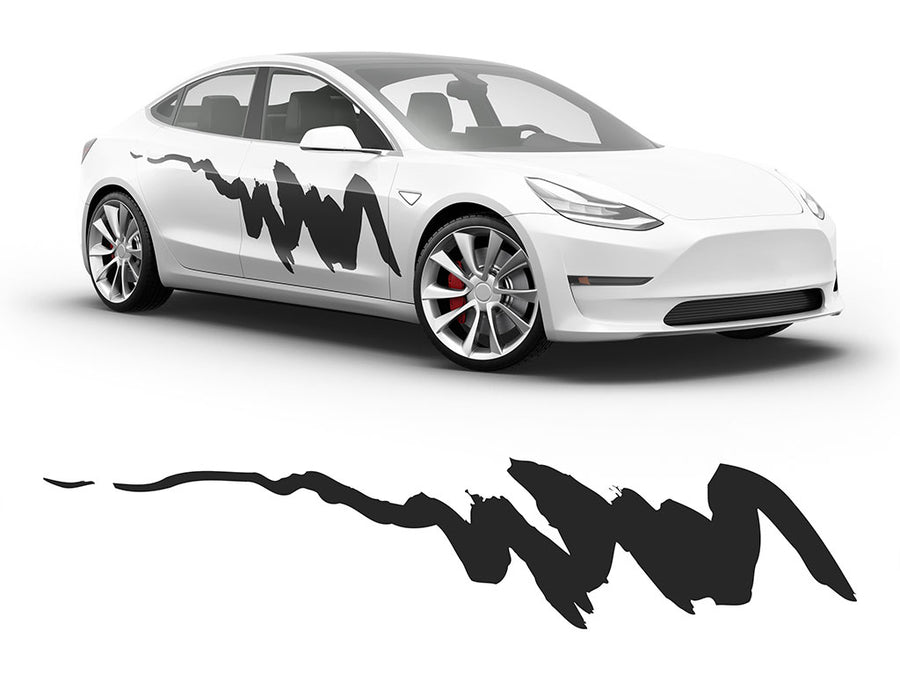 Streaks Body Graphic~Full Side Auto Decal Kit~0