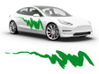 3M Bright Green Streaks Body Graphic~Full Side Auto Decal Kit~0