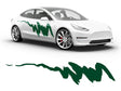 3M Dark Green Streaks Body Graphic~Full Side Auto Decal Kit~0