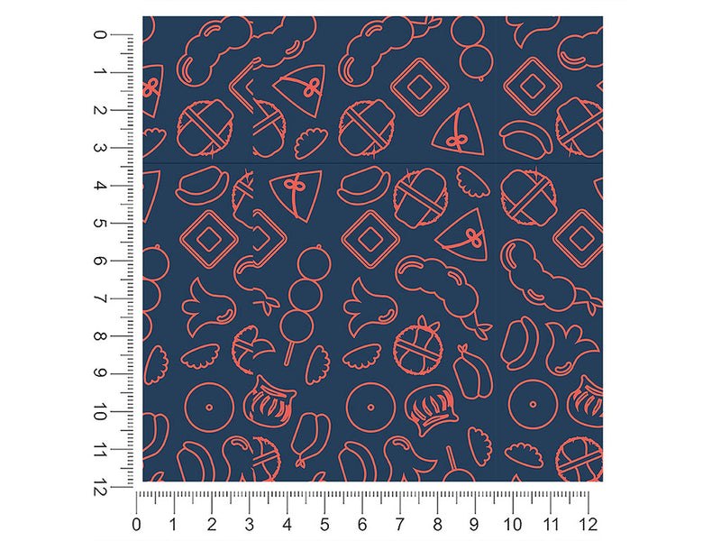 street food japanese 1ft x 1ft Craft Sheets