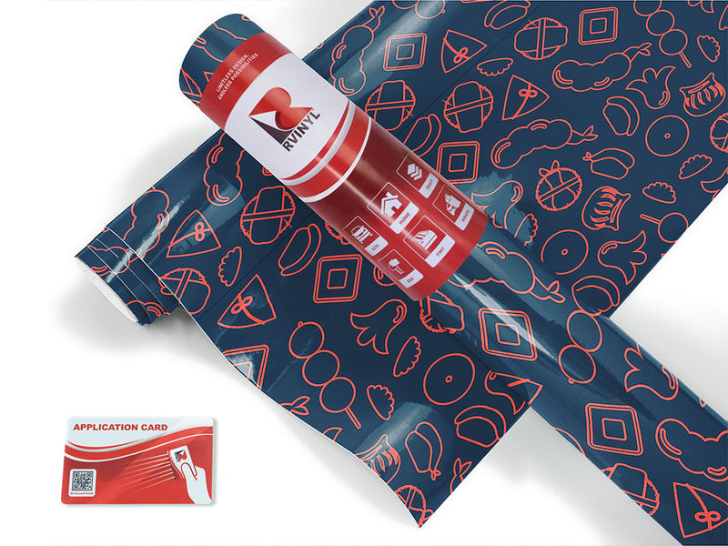 street food japanese Craft Vinyl Roll