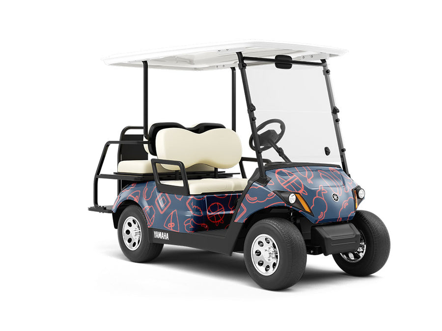 Street Food Food Wrapped Golf Cart