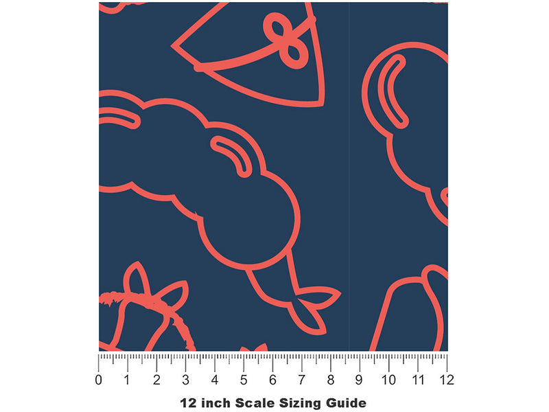 Street Food Food Vinyl Film Pattern Size 12 inch Scale~Rwraps Street Food Food Sizing Chart~2