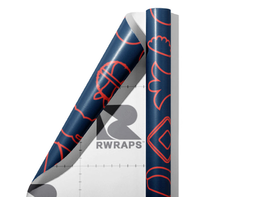 Street Food Food Wrap Film Sheets~Rwraps Series 914 Street Food Food Scrolled Sheet~3