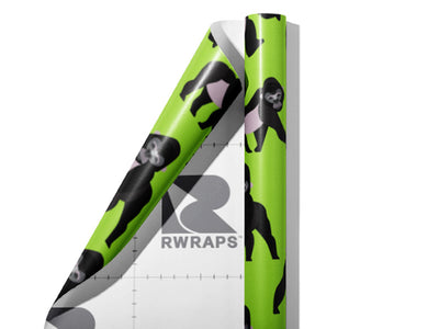 Striking Poses Primate Wrap Film Sheets~Rwraps Series 914 Striking Poses Primate Scrolled Sheet~3