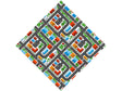 Strip Mall Cityscape Vinyl Wrap Pattern