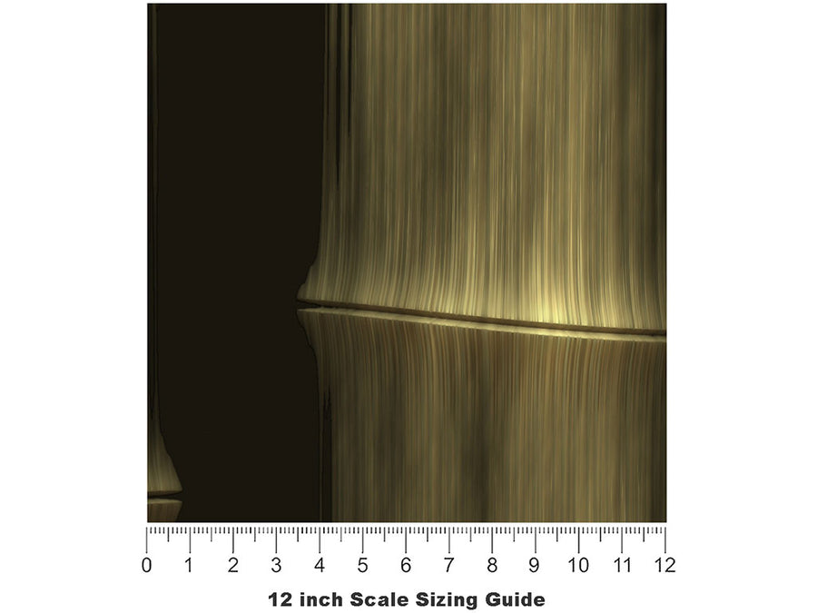 Strong Bashania Bamboo Vinyl Film Pattern Size 12 inch Scale~Rwraps Strong Bashania Bamboo Sizing Chart~2