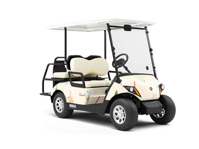 Strong Drinks Alcohol Wrapped Golf Cart