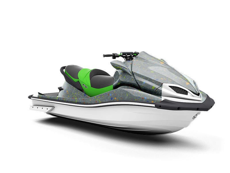 Strong Hand Paint Splatter Jet Ski Vinyl Customized Wrap