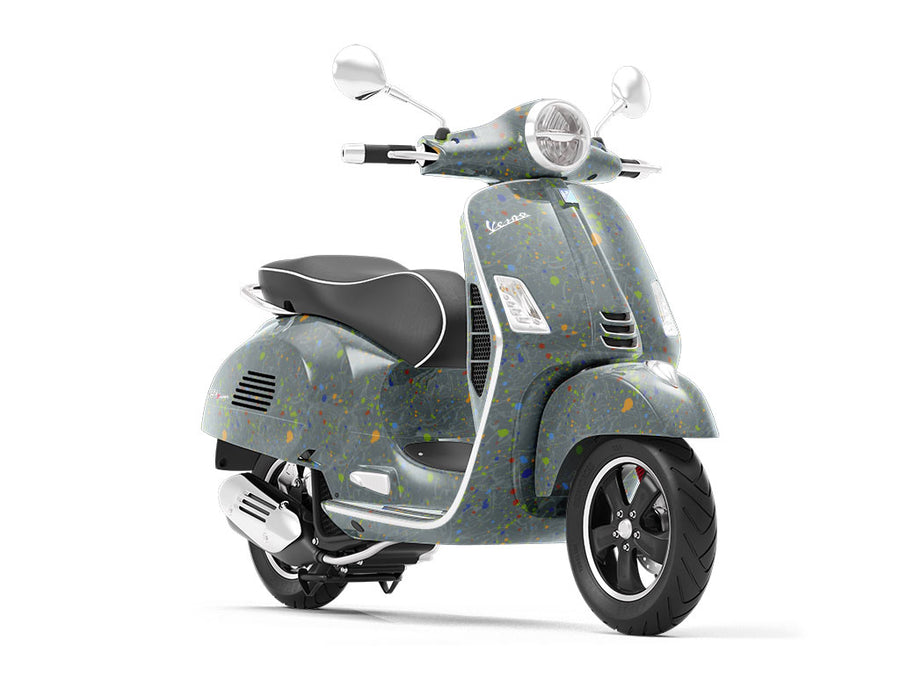 Strong Hand Paint Splatter Vespa Scooter Wrap Film