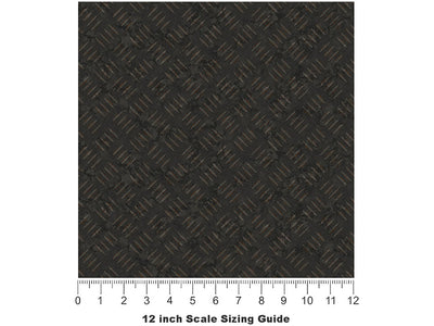 Structural Nightshade Diamond Plate Vinyl Film Pattern Size 12 inch Scale~Rwraps Structural Nightshade Sizing Chart~2