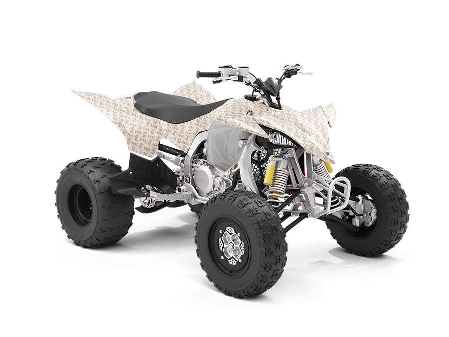 Structured Steel Diamond Plate ATV Wrapping Vinyl