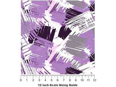 Stubborn Refusal Abstract Vinyl Film Pattern Size 12 inch Scale~Rwraps Stubborn Refusal Abstract Sizing Chart~2