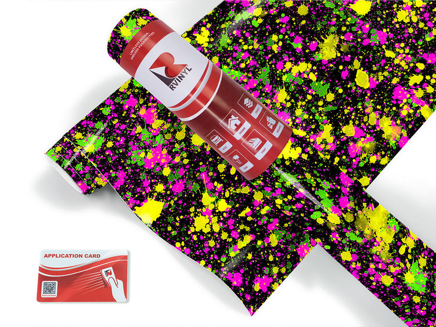 studio floor paint splatter Craft Vinyl Roll