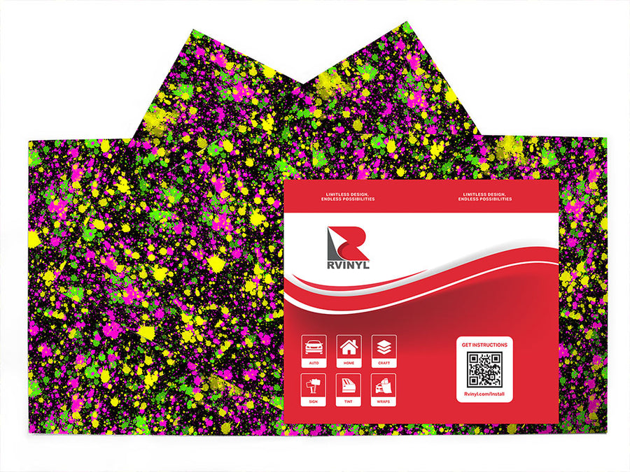 studio floor paint splatter Craft Vinyl Sheet Pack