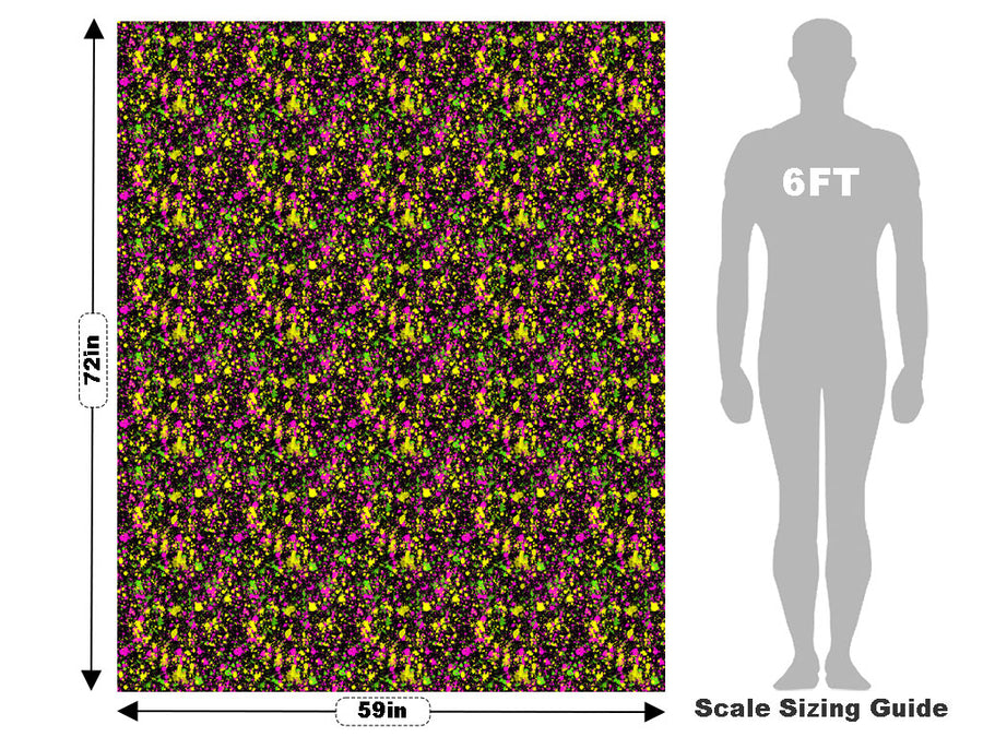 Studio Floor Paint Splatter Vehicle Wrap Scale~Rwraps Series 914 Studio Floor Paint Splatter Measurements~1