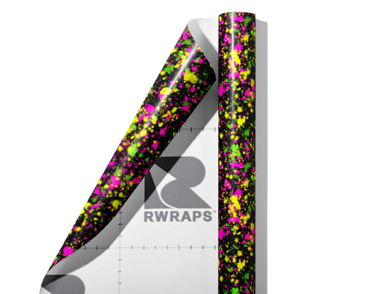 Studio Floor Paint Splatter Wrap Film Sheets~Rwraps Series 914 Studio Floor Paint Splatter Scrolled Sheet~3