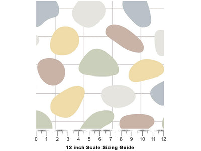 Study Further Cobblestone Vinyl Film Pattern Size 12 inch Scale~Rwraps Study Further Cobblestone Sizing Chart~3