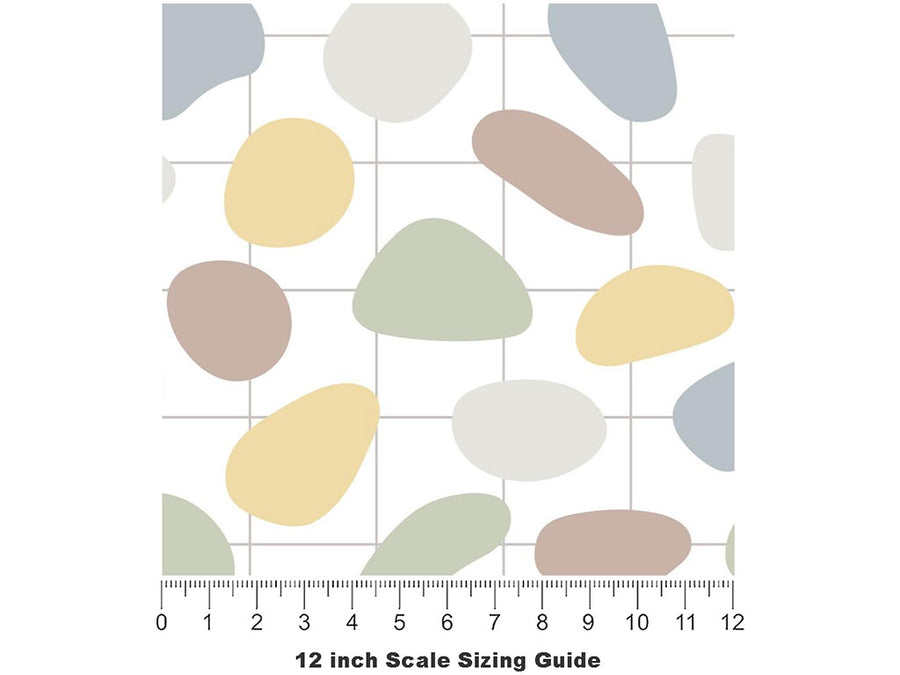 Study Further Cobblestone Vinyl Film Pattern Size 12 inch Scale~Rwraps Study Further Cobblestone Sizing Chart~3