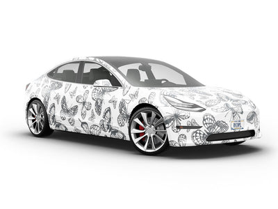 Stunning Silhouettes Bug Vehicle Vinyl Wrap