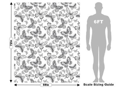 Stunning Silhouettes Bug Vehicle Wrap Scale~Rwraps Series 914 Stunning Silhouettes Bug Measurements~1