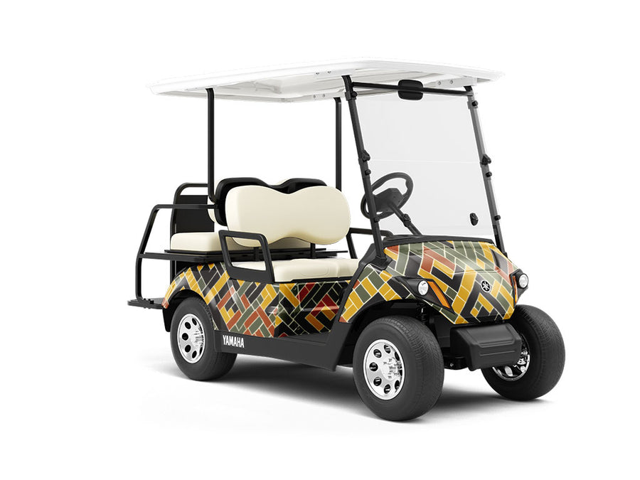 Sturdy Grip Art Deco Wrapped Golf Cart