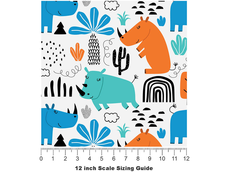Sub-Saharan Life Animal Vinyl Film Pattern Size 12 inch Scale~Rwraps Sub-Saharan Life Animal Sizing Chart~2