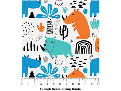 Sub-Saharan Life Animal Vinyl Film Pattern Size 12 inch Scale~Rwraps Sub-Saharan Life Animal Sizing Chart~2
