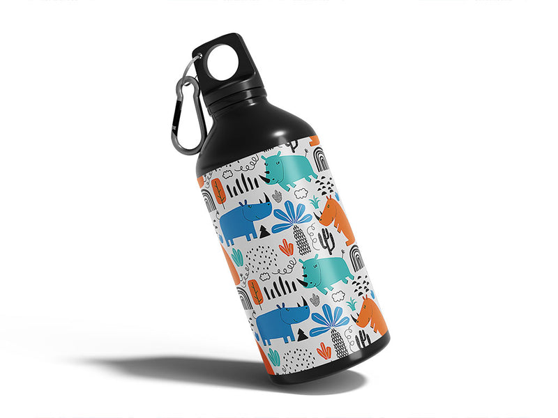 sub-saharan life animal Water Bottle DIY Stickers