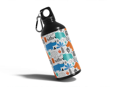 sub-saharan life animal Water Bottle DIY Stickers