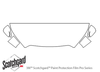 ascent 3M Clear Bra Hood Precut PPF Diagram