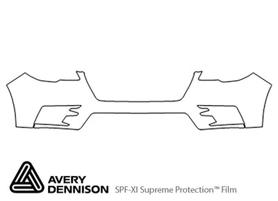ascent Avery Dennison Clear Bra Bumper Precut PPF Diagram