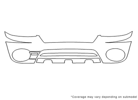 baja 3M Clear Bra Bumper Precut PPF Diagram