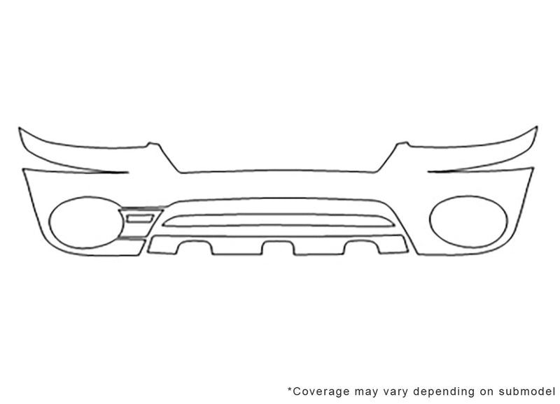baja Avery Dennison Clear Bra Bumper Precut PPF Diagram