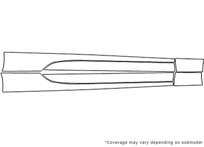 brz 3M Clear Bra Door Cup Precut PPF Diagram